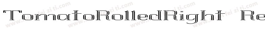 TomatoRolledRight Re字体转换